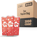 Popcorn Bags 3000 Pack 2 oz Red and White Striped Grease Resistant