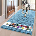 Dog Door Mat Sky Blue 35x60 - Super Absorbent Muddy Mat