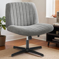 DUMOS Criss Cross Legged Chair for Home Office and Makeup