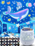 KISTRA Kids Star Projector Set - 21 Films + Night Light, 360 Rotation