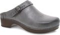 Berry Slip-On Mule Clogs for Women - Leather, Memory Foam Comfort