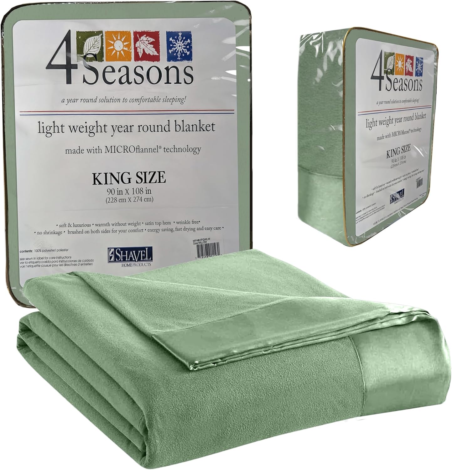 Thermee Micro Flannel King Size Blanket for Cozy Comfort