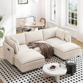 Vesgantti 109in U Shaped Cloud Sectional Sofa - Spacious Comfort