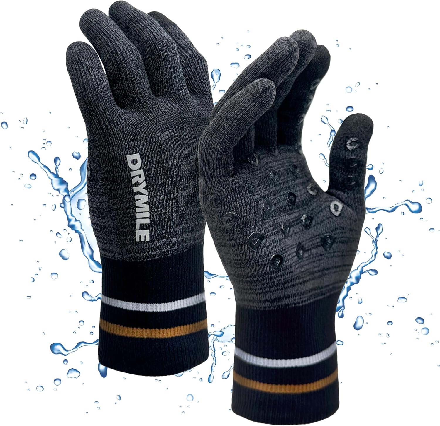 HYLA Waterproof Gloves for Winter Activities - Touchscreen Compatible