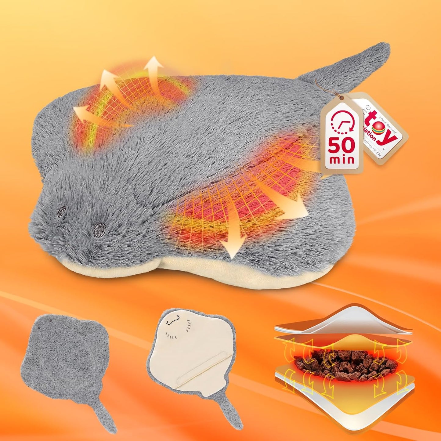 Stingray Microwavable Heating Pad - Lasting Warmth