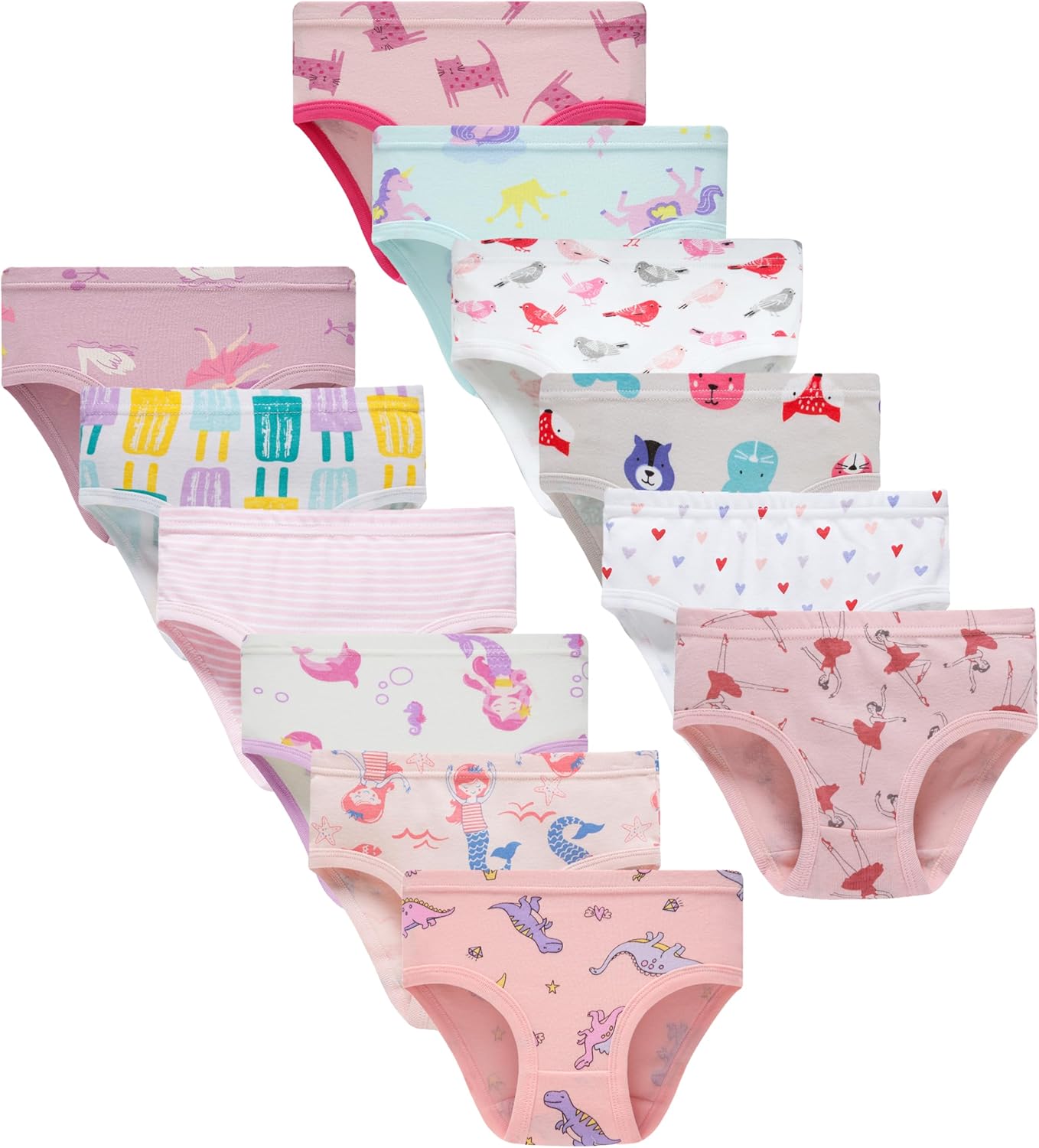 Boboking Girls Soft Underwear Toddler Kids Briefs Cotton Panties