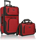 U.S. Traveler Rio Expandable Carry-On Luggage Set - Travel Ready