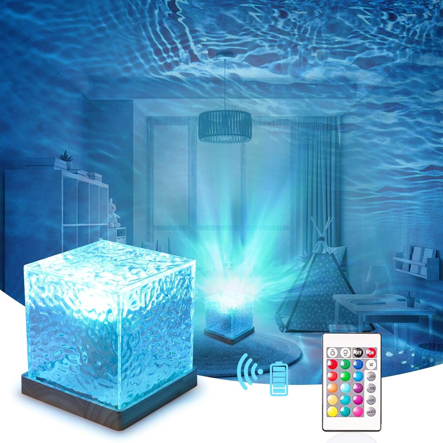 16 Colors Aurora Ocean Wave Projector Light
