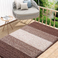 48x32 Brown Indoor Outdoor Door Mat - Low-Profile Absorbent Dirt
