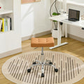 Office Stool with Wheels Adjustable Height 17-21 in - Compact