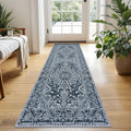 KUTA Vintage Washable Runner Rug 2x5 Navy Blue - Non-Slip Soft