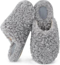 Snug Leaves Women's Curly Faux Wool Scuff Slippers - Cloudlike Comfort
