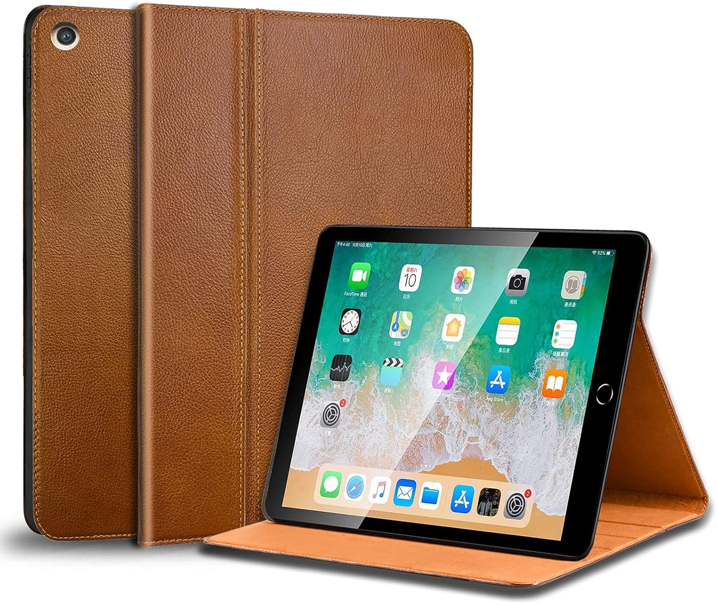 Gexmil Leather Case for iPad 10.2 Inch - Premium Cowhide Folio