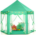 Monobeach Princess Tent Girls Green Large Playhouse - Star Lights