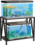 YTAHOME W Shape 40 Gallon Fish Tank Stand - Dual-Layer Metal Stand