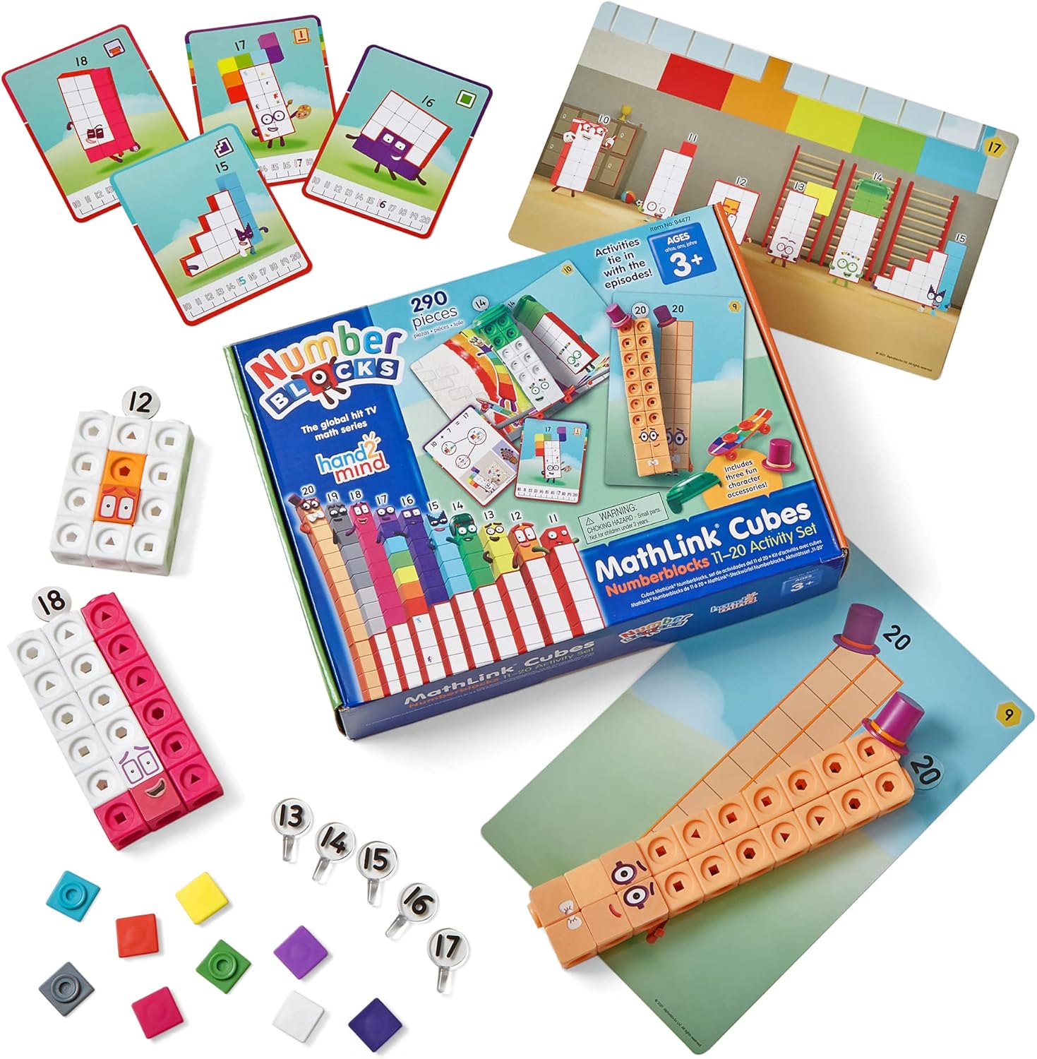 MathLink Cubes Numberblocks 11-20 Activity Set for Kids Fun
