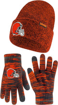 Ultra Game NFL Official Super Soft Knit Beanie and Gloves Set