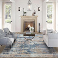 Area Rug Living Room Rugs 6x9 Machine Washable - Soft, Non Slip