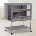 GUTINNEEN Guinea Pig Cage with Metal Frame & Leak-Proof Tray