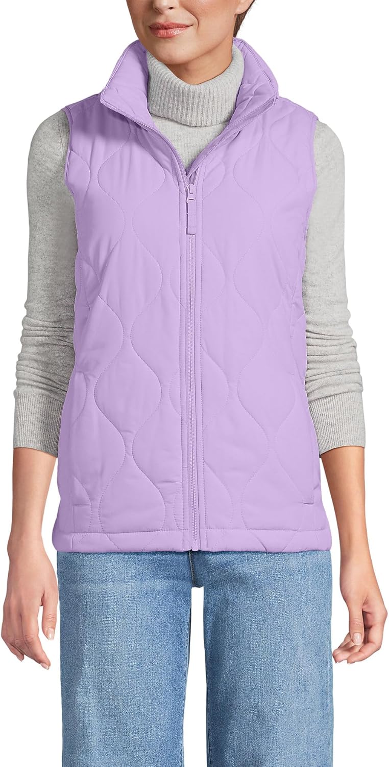 Lands' End FeatherFree Insulated Vest for Cozy Warmth and Style