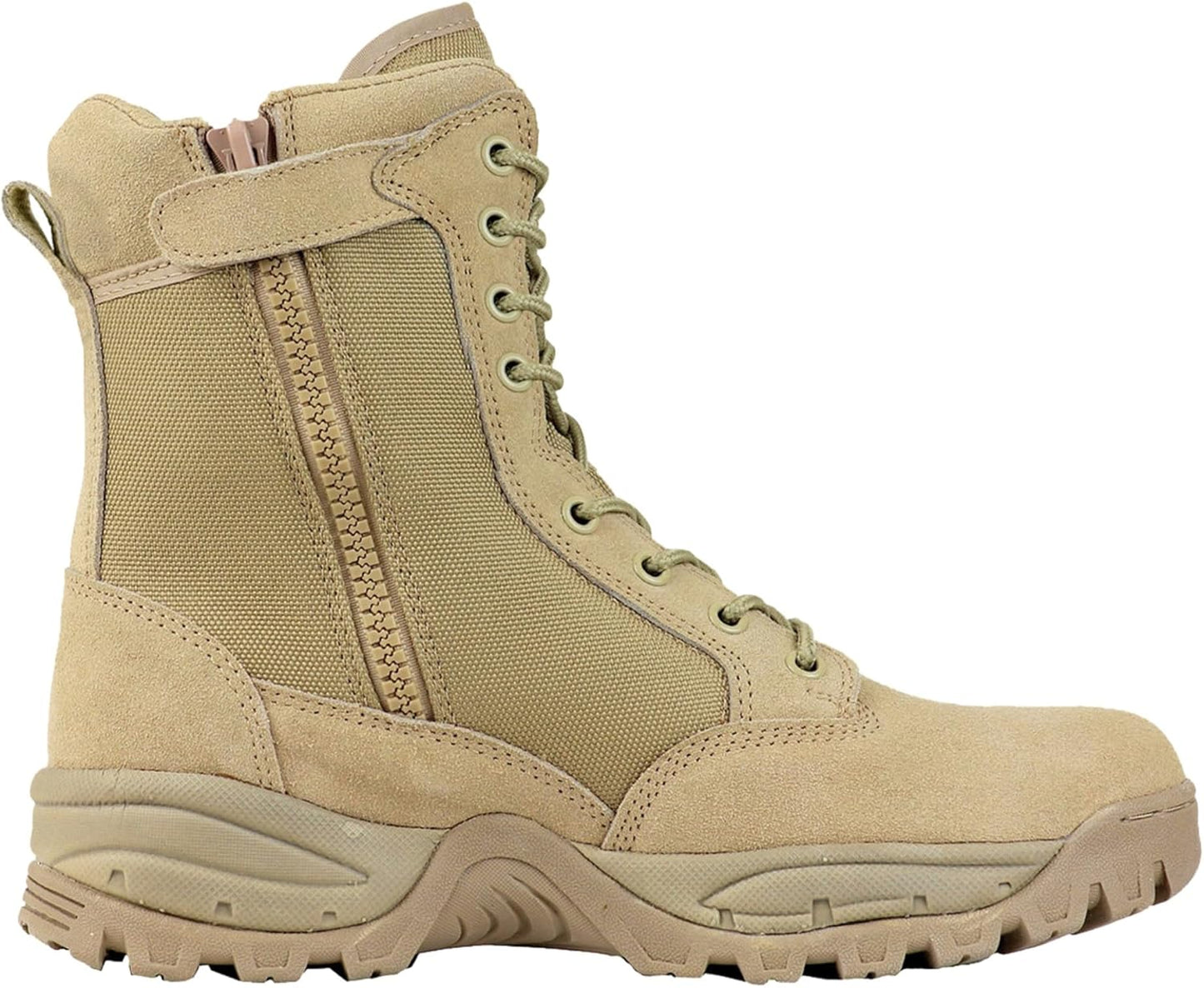 Maelstrom Men's Tactical Work Boots with Side Zipper for Comfort