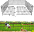 20 ft No Dig Decorative Garden Fence with Gate - 24 in H Rustproof
