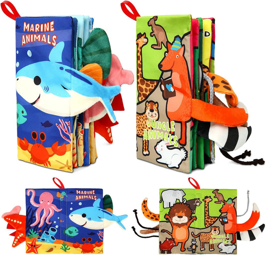 Montessori Baby Cloth Books - Sensory Toys