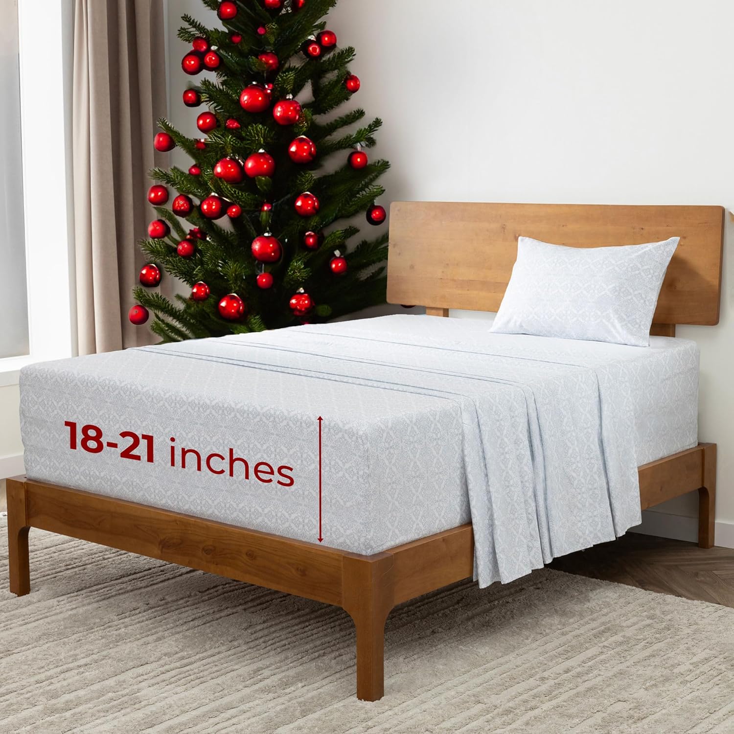 Mellanni Extra Deep Twin Sheets - Hotel Luxury Bedding Set