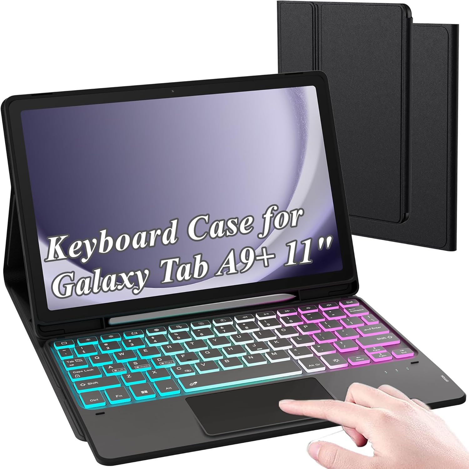 Samsung Galaxy Tab A9 Plus Keyboard Case with Touchpad and Backlight