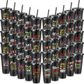 30 Pcs Bulk Christian Cups for Kids with Bible Verses and Straws