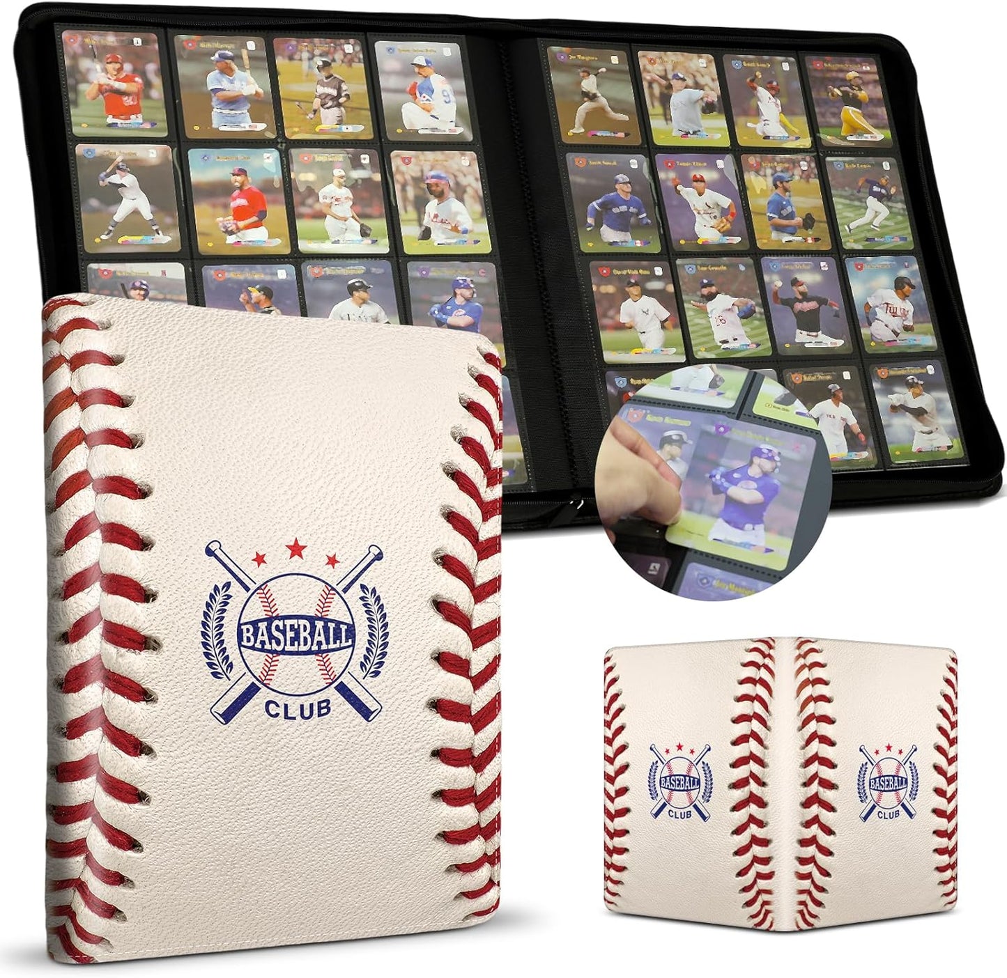 Baseball Card Binder 16 Pocket for 1000+ Cards Collection