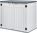 47 cu ft Horizontal Outdoor Storage Unit Light Gray - Lockable