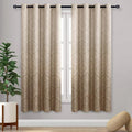 Ombre Blackout Curtains for Bedroom - Damask Gradient Privacy Panels