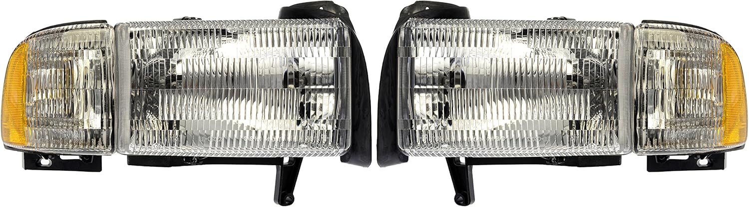 Dorman 1590121 Headlight Assembly for Select Dodge Models, 2 Pack
