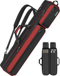Pool Cue Case 4x5 - Padded Sturdy Pool Stick Bag for 4 Butts 5 Shafts