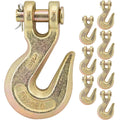 3/8 in Clevis Grab Hooks Set of 8 - Heavy Duty 7,500 lb WLL