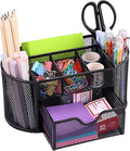 EOOUT Desk Organizer Pencil Holder with 8 Compartments - Compact