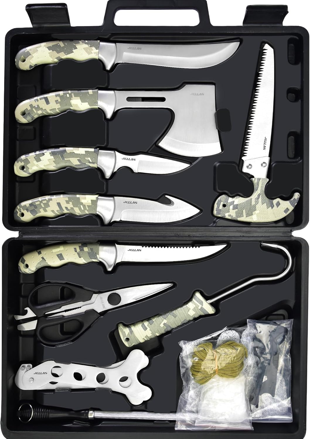 Jellas Professional 15-Piece Hunting Gear Set for Outdoor Adventures