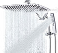 All Metal 16 in Rainfall Shower Head Combo with Handheld - Chrome