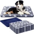 4-Pack 18 x 24 in Blue Reversible Dog Crate Pads - Soft Washable Mats