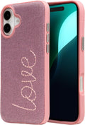 ZAGG London Snap Case for iPhone 16 Plus - Embroidered Love, MagSafe