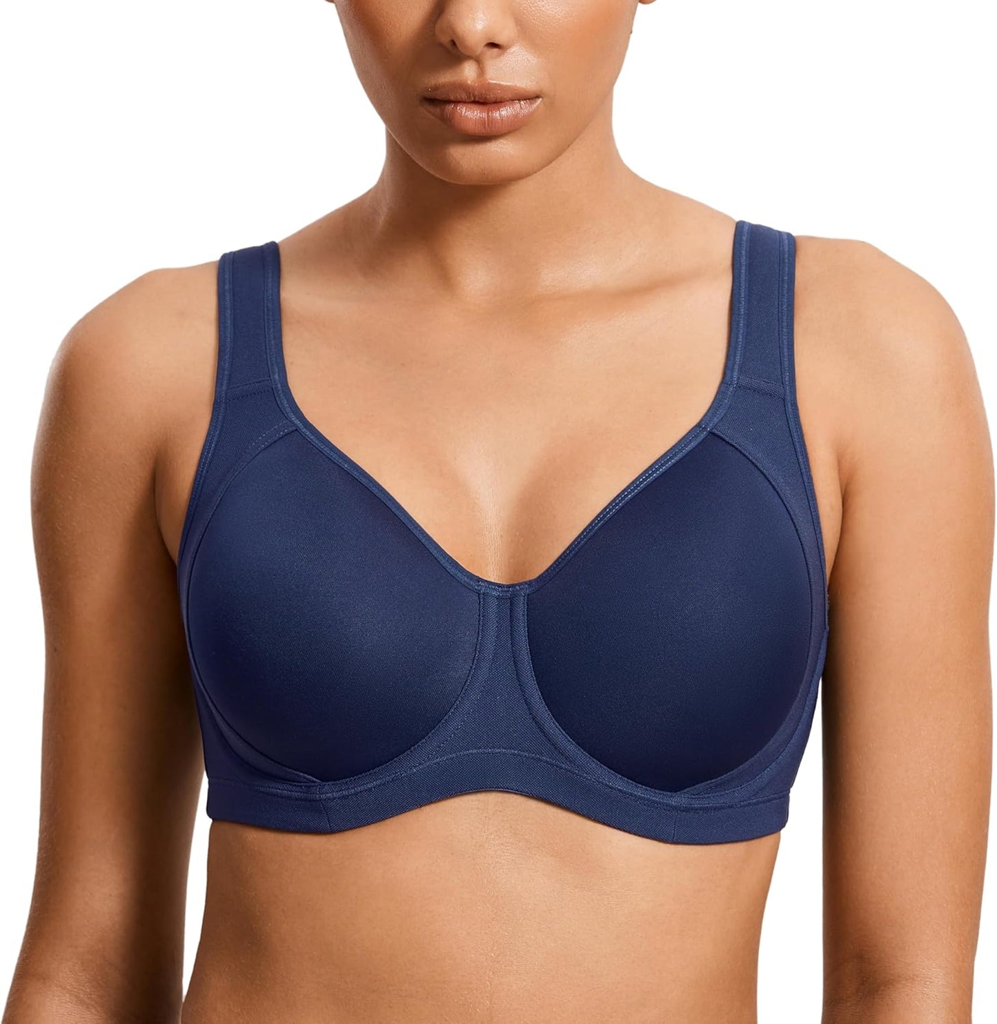 SYROKAN High Impact Sports Bras for Women with Underwire Support