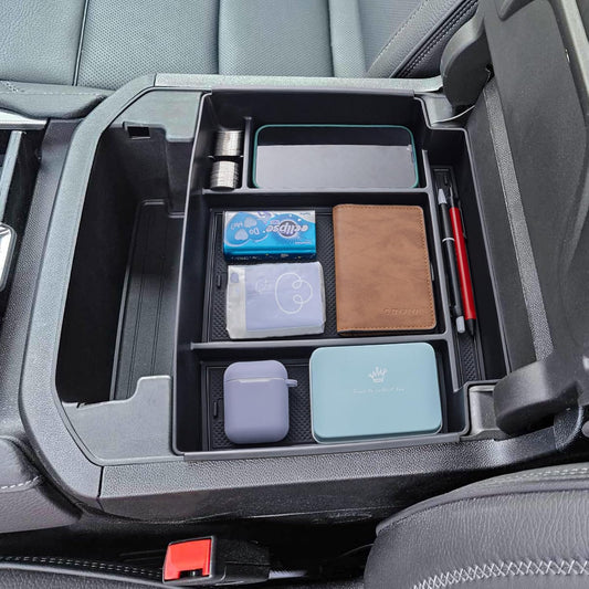 TOPINSTALL Power-Sliding Console Tray for Chevy Tahoe and GMC Yukon