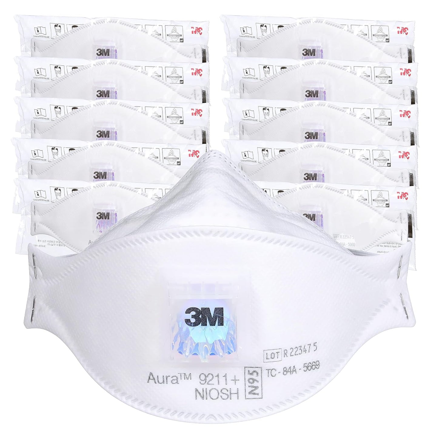 3M Aura Particulate Respirator 9211+ N95 for Dust Protection