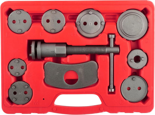 OEMTOOLS Disc Brake Tool Set - 11 Adapters, Front & Rear Pistons, Easy Caliper Maintenance