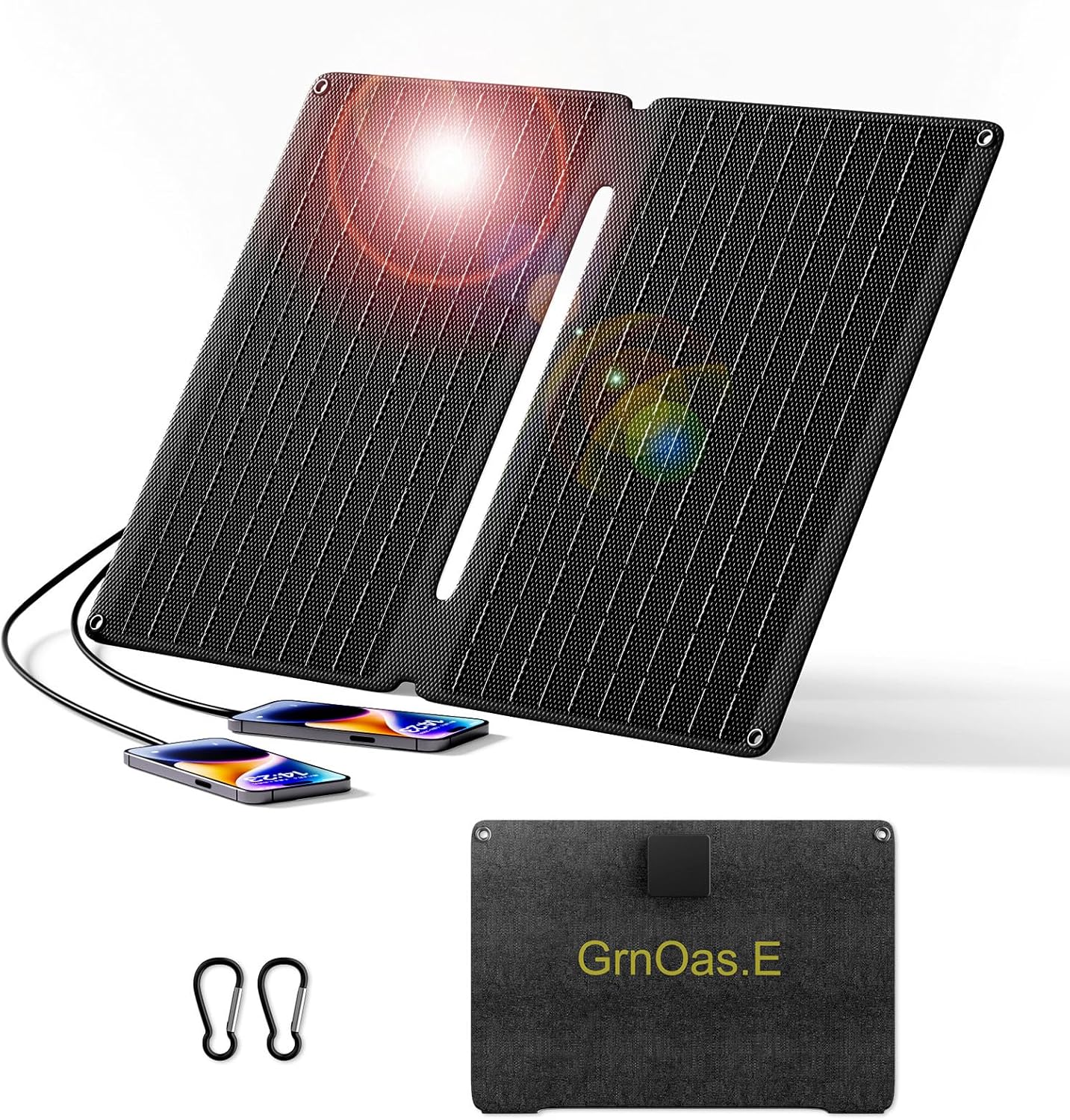 20W Portable Solar Panel for Outdoor Camping and Backpacking