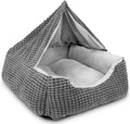 GASUR Dog Beds for Large Medium Small Dogs - Calming Hooded Blanket