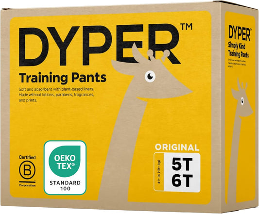 DYPER Toddler Potty Training Pants for Sensitive Skin 5T-6T