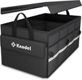 Car Trunk Organizer with Lid - Collapsible Storage for SUV, Truck