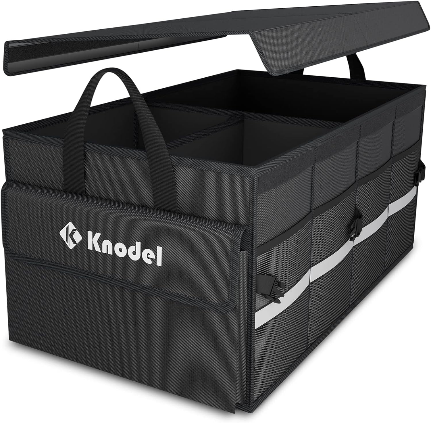 K KNODEL Car Trunk Organizer with Lid - Maximize Storage!